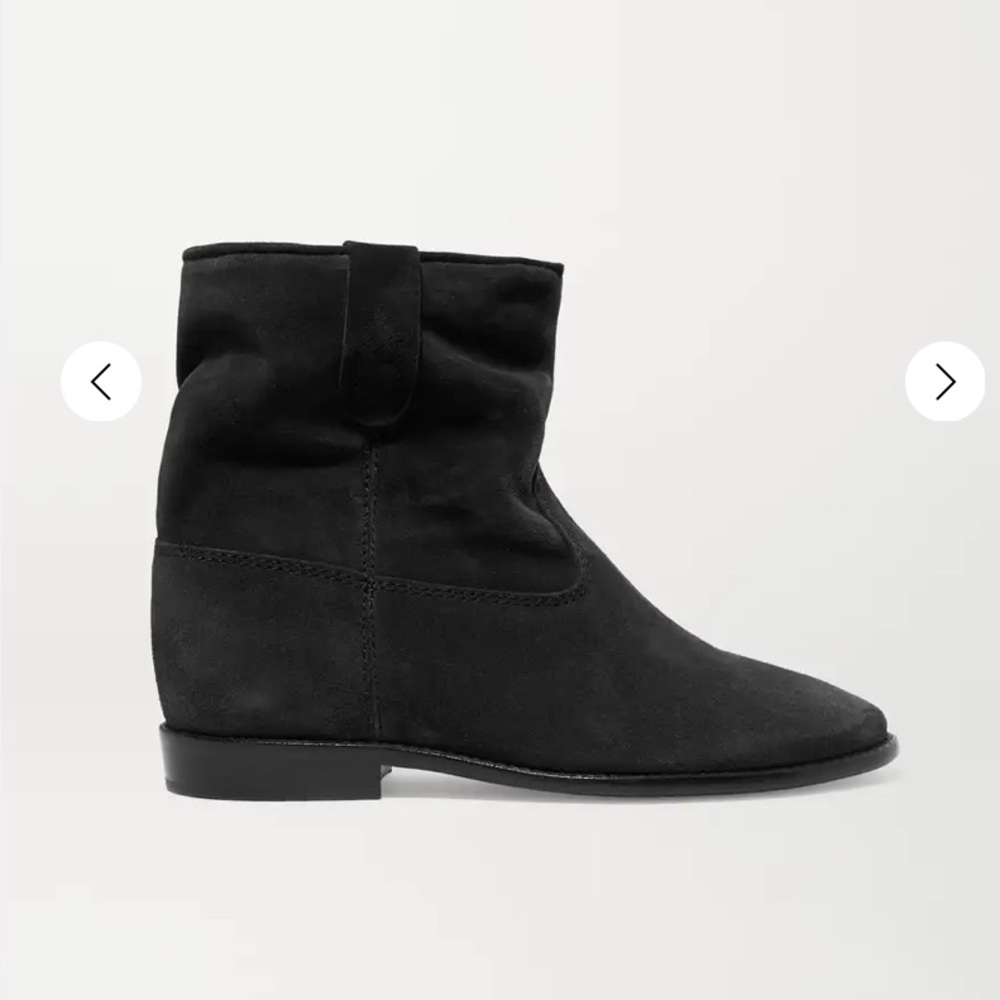 Isabel Marant black suede Crisi boots -36